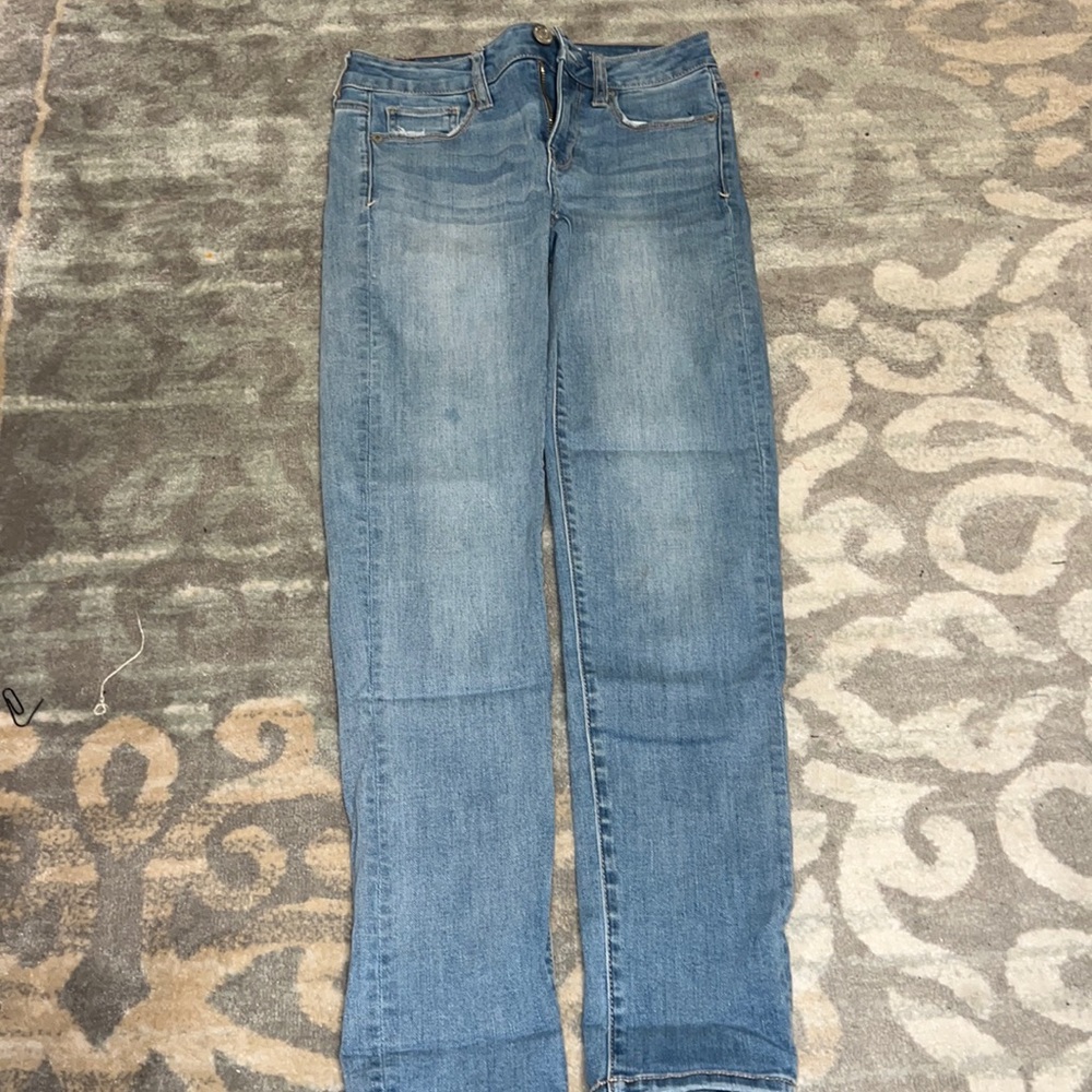 American Eagle Super stretch straight jeans. Size 0S